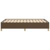 Bed Frame without Mattress Dark Brown 120 x 190 cm Fabric