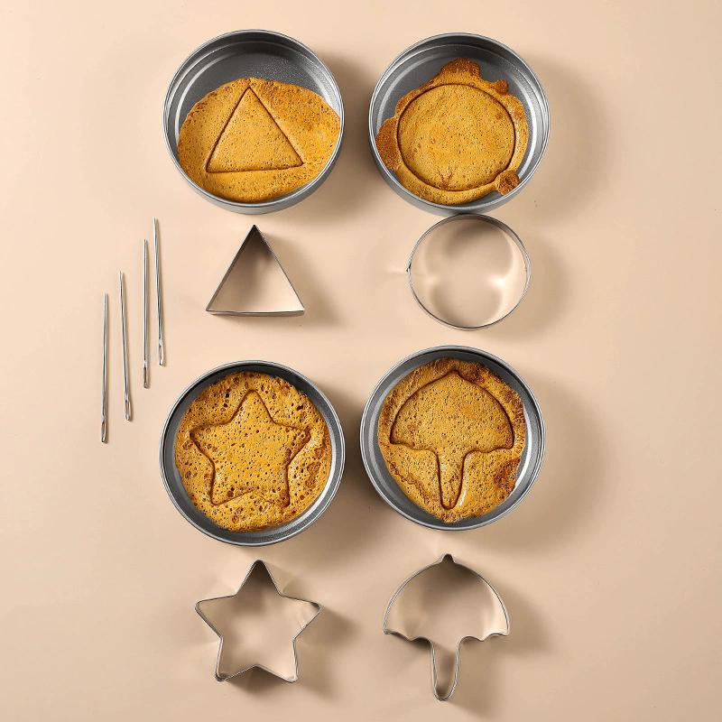 1/4pc Sugar Cookie Cutter Sugar Cookie Mold Stainless Steel Korean Cookies Game Tools For Squid TV Fans and Kids Party Game