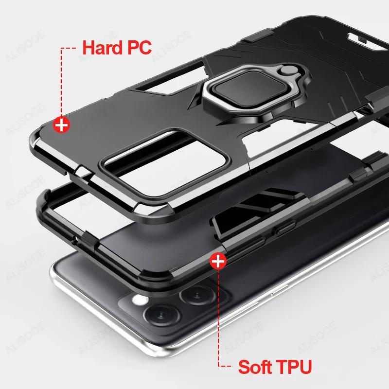 For Redmi Note 14 Pro Plus 5G Global Case Armor Shockproof Ring Stand Protection Cover for Xiaomi Redmi Note 14 Pro 5G Capa