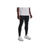 Under Armour Solid Color Logo Print Compression Fitness Pants Men Bottoms Black 1373310-002