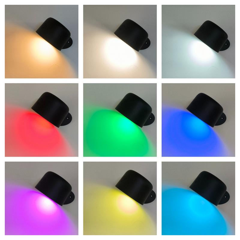 Led Wall Lamp Touch Remote Control IR 360 Rotatable USB Recharge Wireless Portable Night Light For Bedside Bedroom Reading Lamp