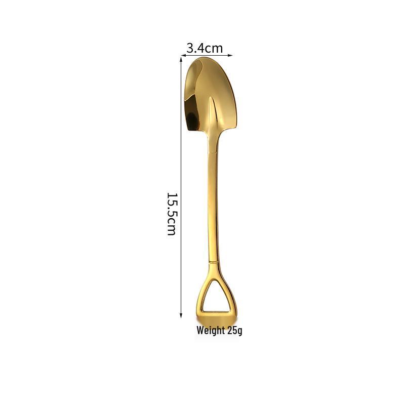 304 Stainless Steel Watermelon and Ice Cream Spoon - Creative Shovel Design, High-Value Gift Cake Spatula