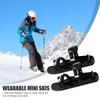 Mini Outdoor Ski Shoes & Long Snow Walking Skis: Short and Long Snowshoes for Wilderness