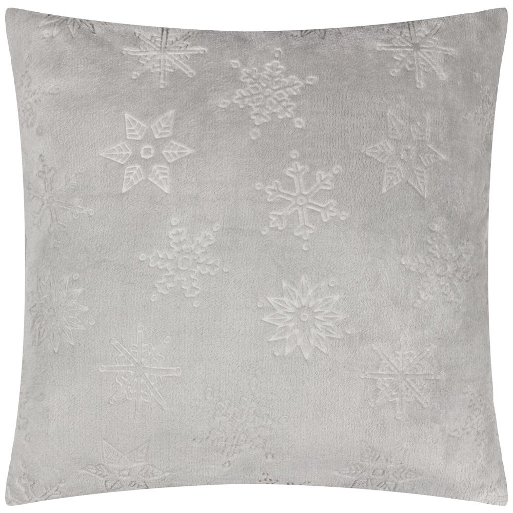 Furn Faux Fur Snowflake Cushion Cover