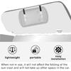 Car Visor Mirror, Universal Clip-On Automotive Sun Visor Vanity Mirror For SUVs And Various Vehicles, Car Accessories Interior For Women, Black