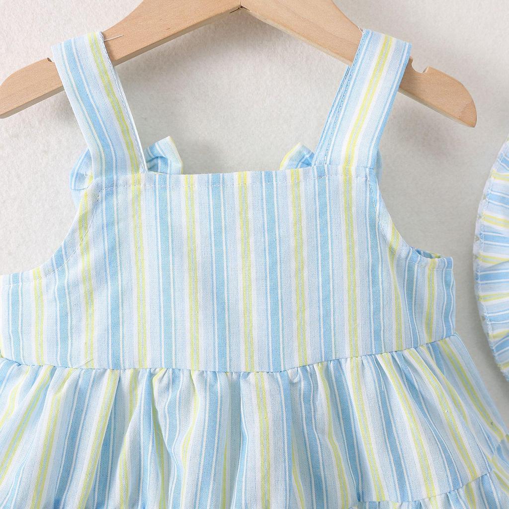 1753 Summer Fashion Baby Girls Sling Dress - Trendy Children's Clothing