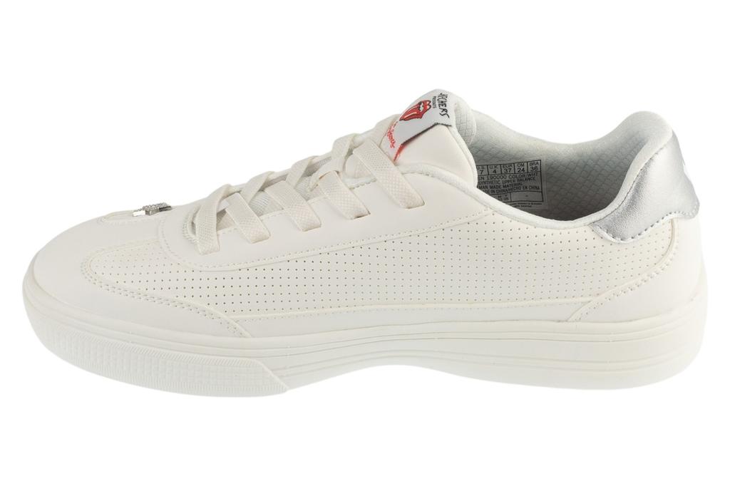 Skechers Arch Fit Arcade - Rolling Stones, Womens White Sneakers