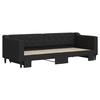 VidaXL Daybed with Trundle Bed Black 80x200 Cm Fabric 3197423