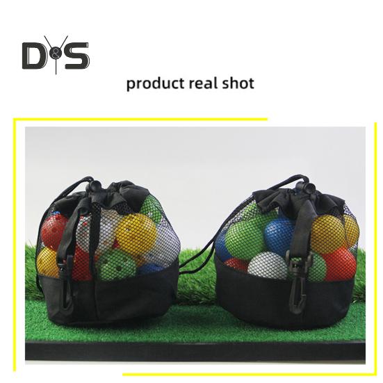 1/2 bucăți geantă pentru minge de golf, plasă de nailon, geantă de depozitare pentru minge de golf cu cordon, pungă pentru tricouri de golf, organizator pentru accesorii de golf, suport pentru minge