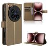 For Vivo X200 Ultra 5G Leather Wallet Case with Strap Diamond Texture Phone Cover
