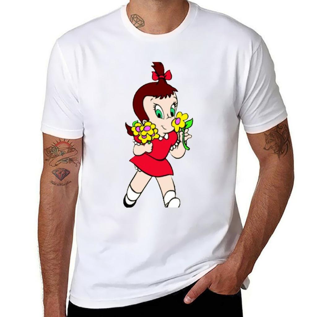Little Audrey Flower TShirt Plus Size Comfort Fit Tee