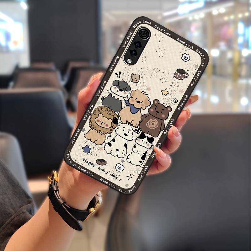 Soft case Full wrap Phone Case For LG Velvet 4G/5G Graffiti Phone Pouch TPU Animals Durable Silicone Fashion Design Cute