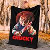 Chucky Flannel Blanket Soft Warm All-Season Throw, Design for Camping, Car Travel, Hiking Sofa, Bed, Office Perfect Gift for Parties