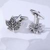 Vintage Maple Leaf Shape Mens Cufflinks Canadian Leaves Cuff Links Shirt Tuxedo Punk Rock Button Jewelry Accessories Ornaments