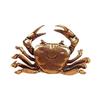 Brass Crab Figurine Tea Pet Desktop Ornament Miniature Statue Antique Copper Craft Handheld Art Piece Home DéCor