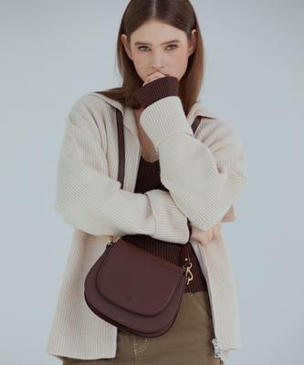 Monsac Ready Crossbody Bag Dark Brown Ap12-2323-Db