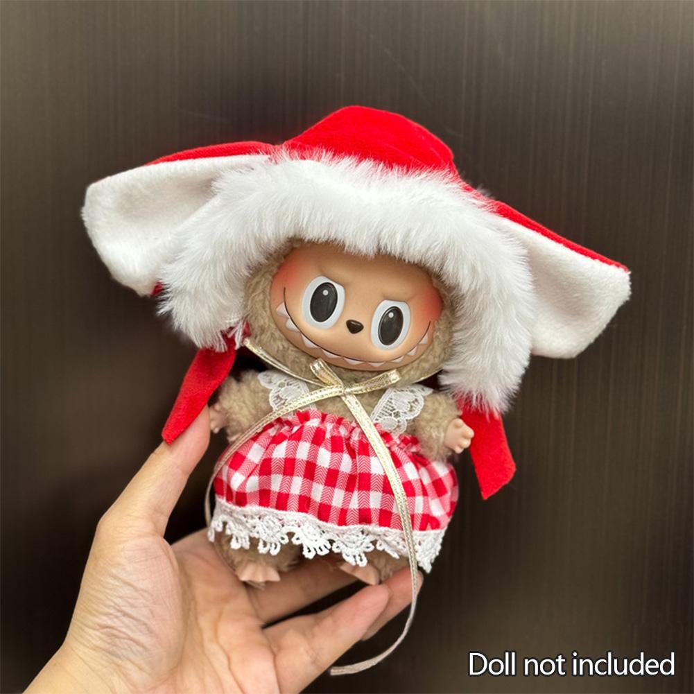 Pro 17 cm Labubu Oblečení pro panenky Módní Oblečení Mikiny Oblečení pro panenky Barevně sladěné Mikiny Panenky Doplňky Roztomilé dekorace Malé utěrky