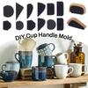 Forme pentru mâner pentru căni de ceramică Set de 12 mânere pentru cești DIY Instrument de fabricare a matriței pentru tăietoare de argilă din ceramică mâner pentru căni de cafea