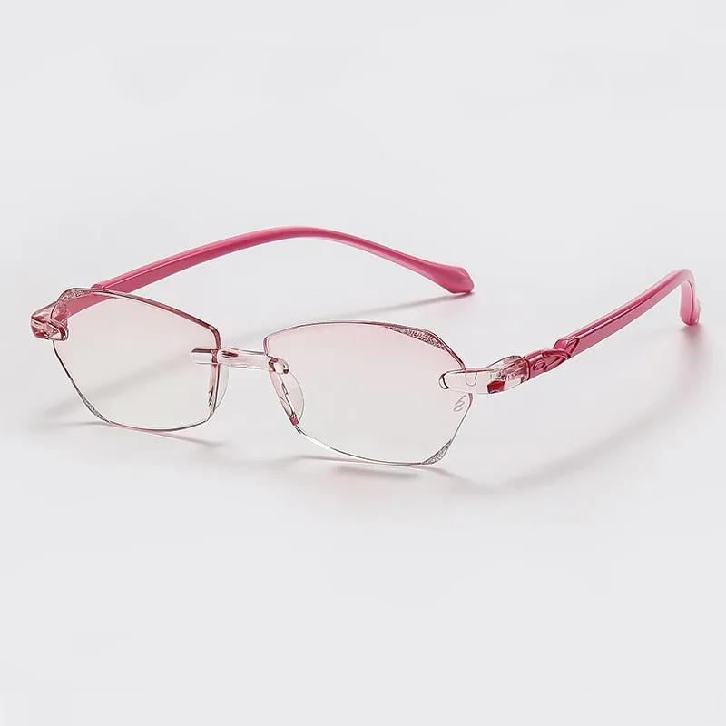 

1 New Diamond Cut High Definition Reading Glasses Men Women Far-sighted Hyperopia Eyewear Classic Rimless Eyeglasses Presbyopia 2.0