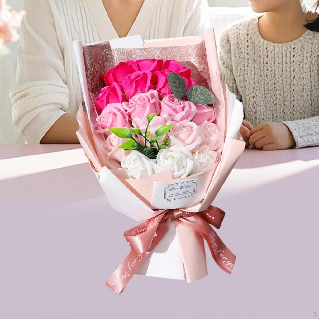Artificial Flower Soap Rose Centerpieces for Celebrations And Weddings Family Friends
