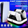 For PS5 Controller Dual Charging Base RGB Fast Charging Station for PS5 Dual Wireless Gamepad Handle Charger Stand