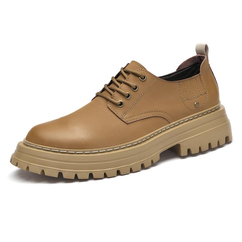 Genuine Leather Men Oxford Shoes Classic Comfy Formal Dress Footwear Soft Soles Outdoor Business Shoe Luxury Lace-Up Dress Shoes