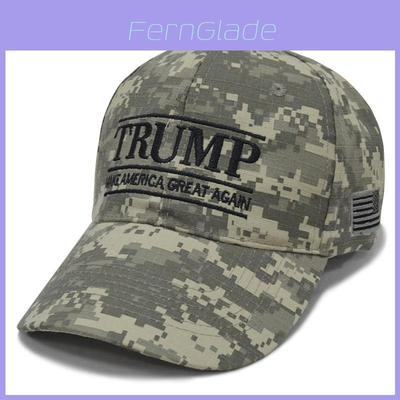 2020 Donald Trump Camouflage Cap Hat Embroidered Usa Flag Hat Keep Great America