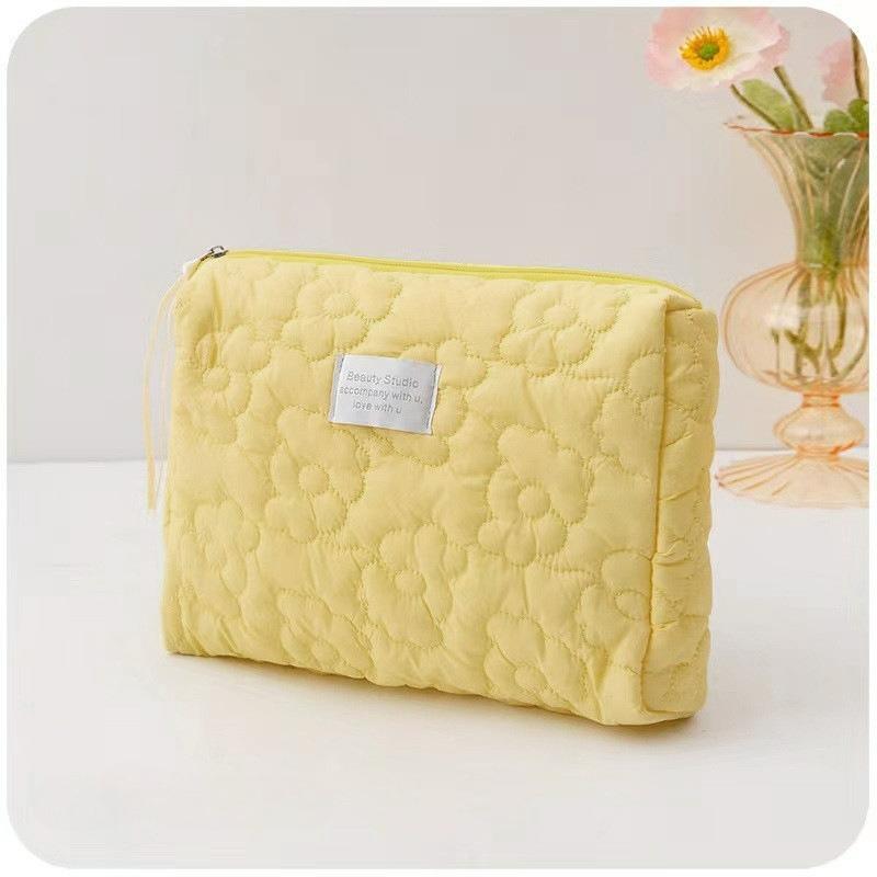 Neue Blumenmuster Frauen Make-up-Tasche Toilettenartikel Kosmetik Organizer Reißverschlusstasche Reisewaschbeutel Kosmetiktasche Weibliche Make-up-Taschen