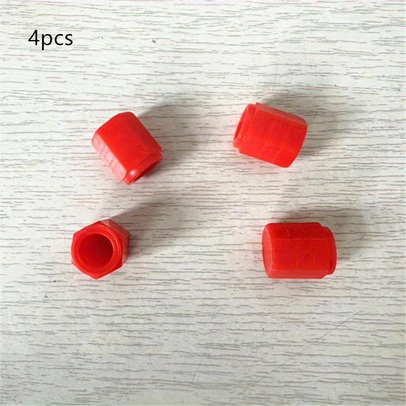 4pcs Luminous Valve Caps, Glow in the Dark Fluorescent Car Motorcycle Bicycle Wheel Shape Tire Hub Decorative Covers,Bike Wheel Decoration