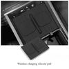 For Hyundai Santa Fe 2024 Cup Holder Armrest Storage Box Wireless Charging Pad Lower Storage Box Central Control Accessories