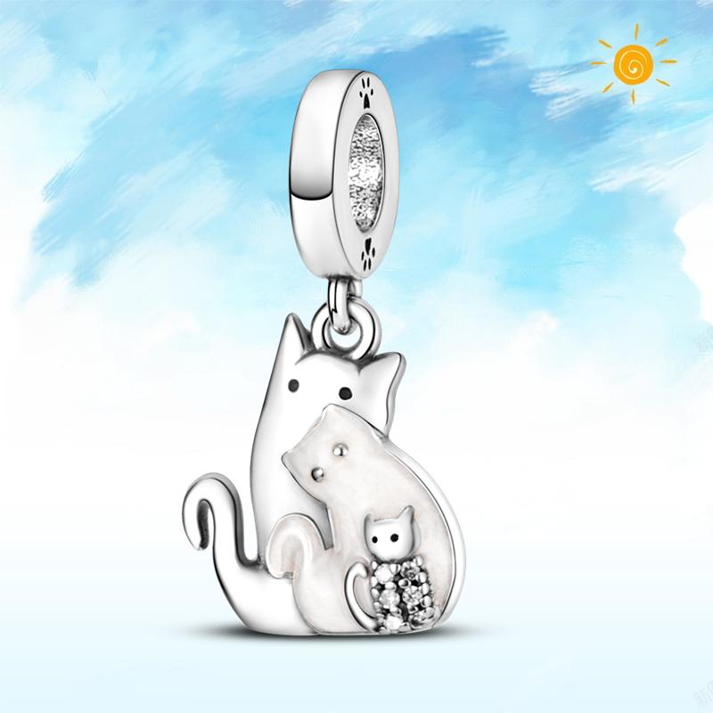 copper Authentic Charm Bead Charms Blue Sea Butterfly Whale CZ Charm Bead Charms Bead Charms Compatible With Authentic Accessories Bracelets Do It You