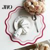 Quick-drying Place Mat Faux Leather Scalloped Placemat Heat-Resistant Non-slip Heat Insulation Reversible Waterproof Dining Table Protection
