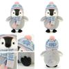 Wear Scarf Hat Penguin Plush Toy Soft Teddy For Kids Bedtime Gift