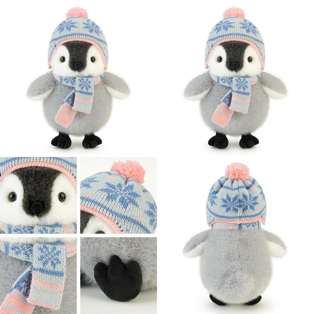 Wear Scarf Hat Penguin Plush Toy Soft Teddy For Kids Bedtime Gift