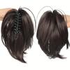 Synthetic DIY Claw Clip In Fluffy Ponytail Wig Hair Extensions Hairpiece Hair Bun Fake Black Blonde Natural Hair Wig