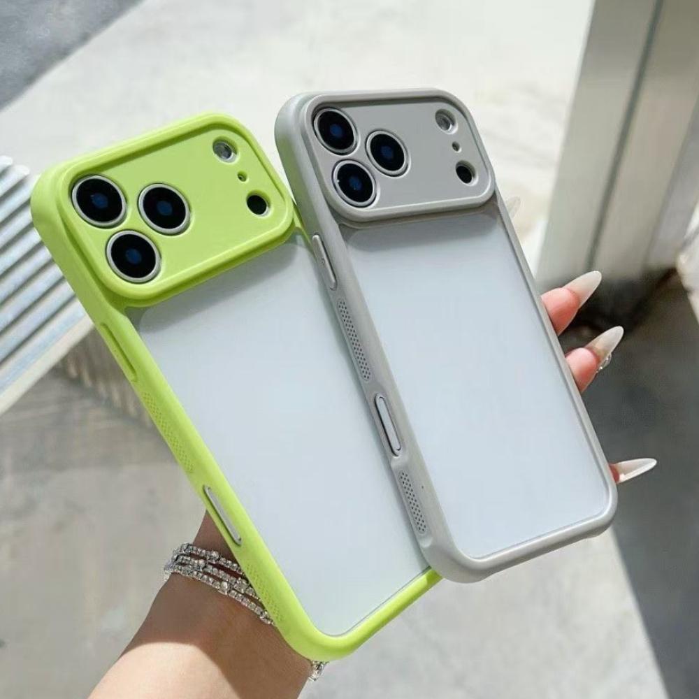 Luxury Translucent Matte Lens Protective Phone Case For iPhone 17 Air 16 15 14 Plus 13 12 11 ProMax For Bumper Back Cases Cover