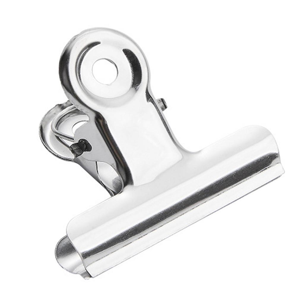 10 buc. Clips Metalic pentru Fișiere din Oțel Inoxidabil Suporturi Metalice pentru Bilete de Birou Prindere Puternică Fixatoare pentru Documente Set Organizator Documente Materiale Școlare