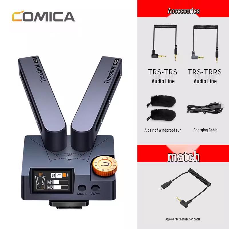 COMICA Traxshot DSLR Directional Interview & Recording Microphone