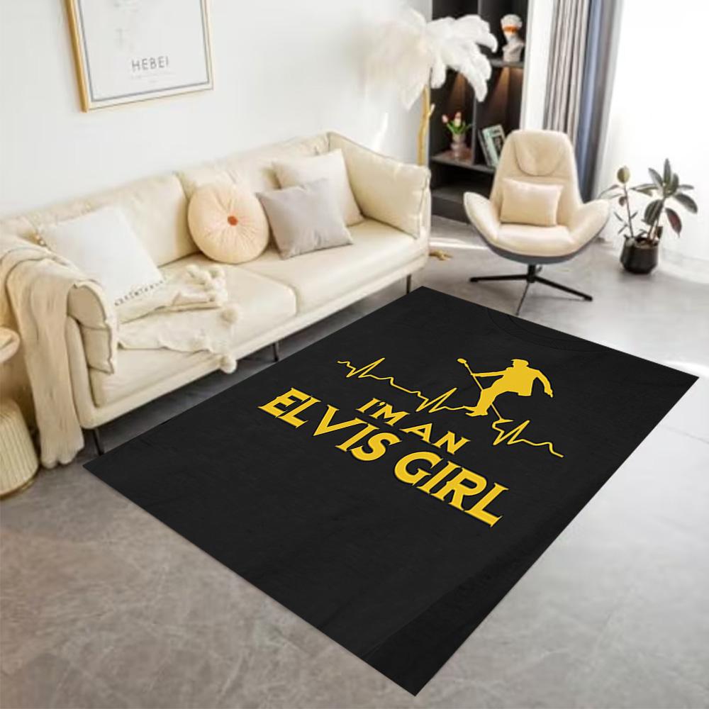 Elvis Presley Performance Carpet Suitable for Hallway Living Rooms Outdoor Foyer Anti-slip Rug Anime Office Decor Perfect Gift for Women/Men