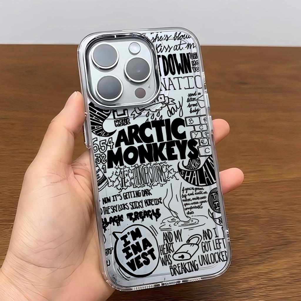 Fashion Black A-Arctic Monkeys Phone Case For iPhone 17 16e 16 15 14 13 12 11 mini Pro Max X XR XSMAX 8 7 Air Plus Soft Cover
