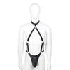 BDSM  Bondage Sexy Costume Sex Toys Slave Training Leather Sub Tights Bodysuit Penis Cage Underwear