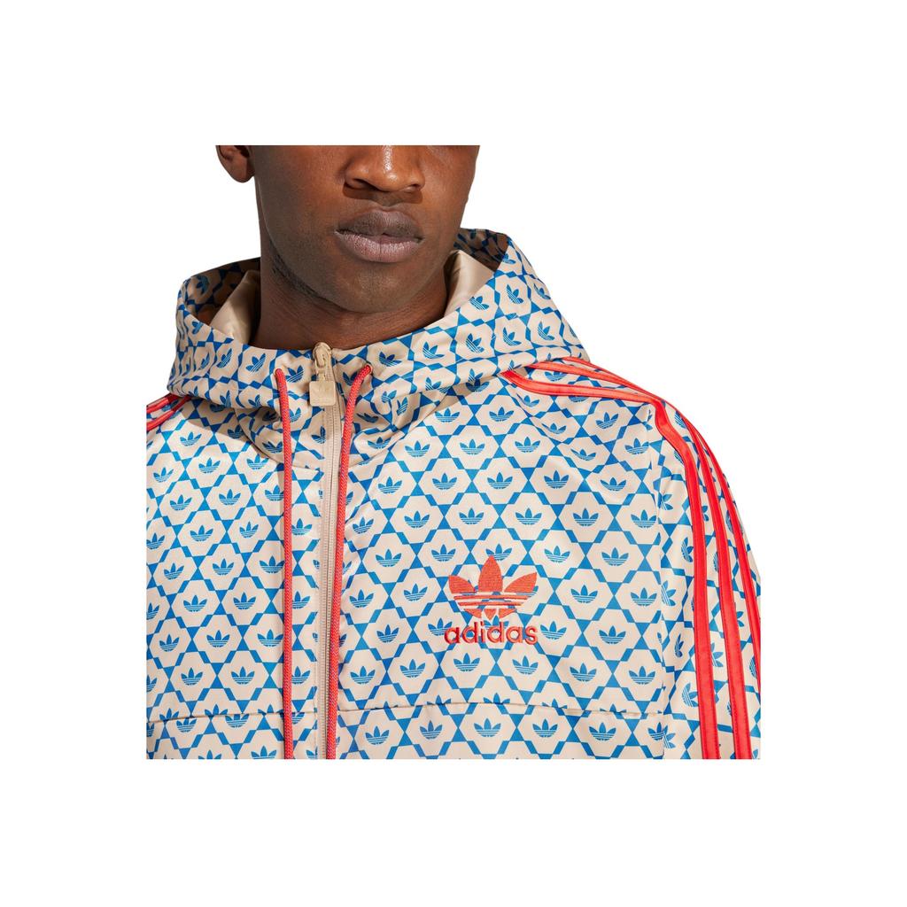 Adidas Originals Vindjakke Beckham Collection Fotballstil Retro Casual Sport Hette Langermet Jakke Herrejakke Lysbrun JJ1626