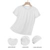 European Size Boy and Girl Fashion Short Sleeved Shirts with Letter Prints Breathable and Soft Comfortable Round Neck