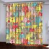 Curtains Popular Small Animal Head Simple Digital Printing High Density Blackout Curtains