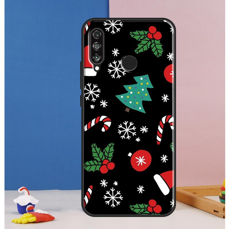Christmas Snowflakes Case For Huawei Nova Y73 Y72 Y70 Y90 Y60 Y61 Y91 12s 12i 11i 8i 9 10 SE P30 P40 Lite P60 Pro