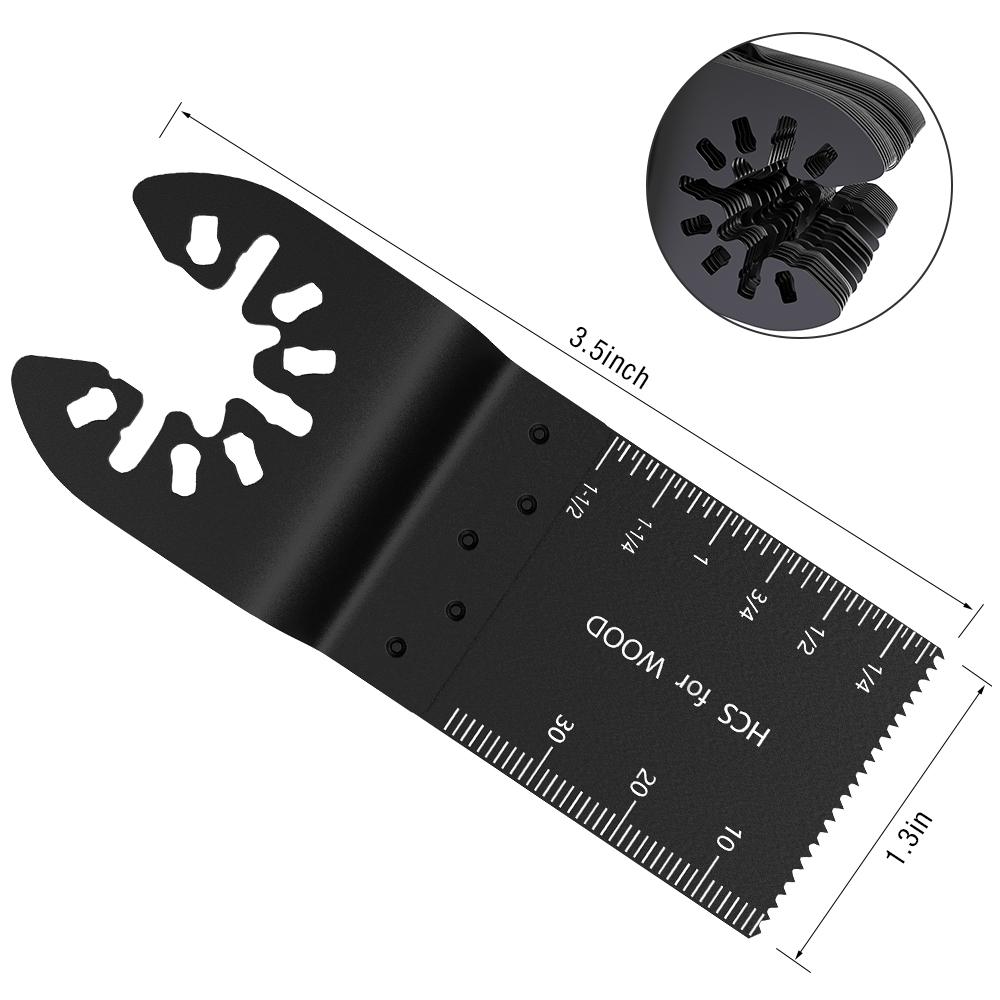5-60Pcs Universal Saw Blade Oscillating Multi Tool Blades Straight Scale Multi Tool Cutting Wood Saw Blades For Dremel Milwaukee