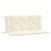 Garden Bench Cushions 2 pcs Cream White 120 x 50 x 7 cm Oxford Fabric