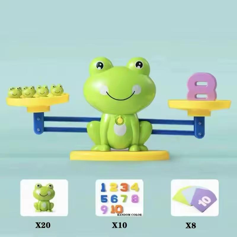 

Frog Math Balance Toy Stem Learning For Toddlers 3-5, Educational Counting Game With Numbers Cognitive Development Kit