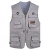 Gilet da uomo multitasche primavera e autunno quattro stagioni gilet casual da uomo tempo libero outdoor multitasche pesca fotografia gilet da lavoro