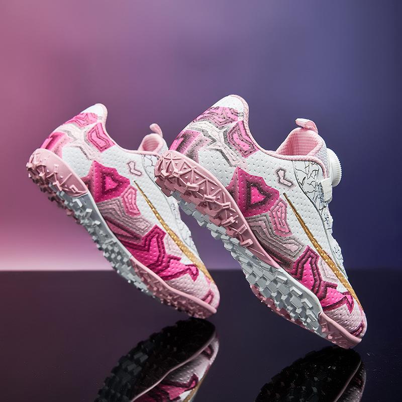 New Children's Rotating Buckle Broken Nail Training Football Shoes, Girls and Boys, Primary School Students Sports Competition Training Shoes Men